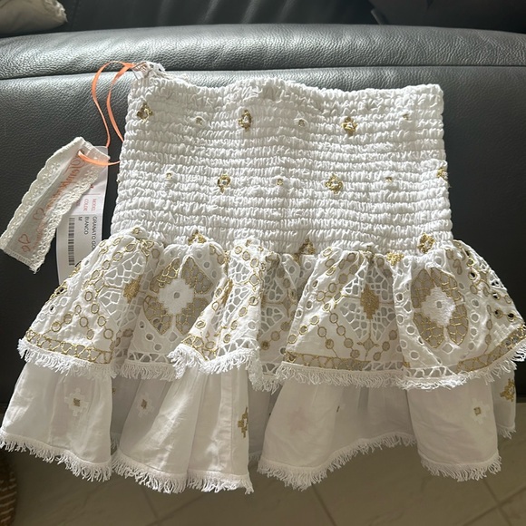 Embroidered Mini Skirt - Picture 1 of 3